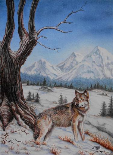 Original Realism Animal Drawing by Taha Mansour