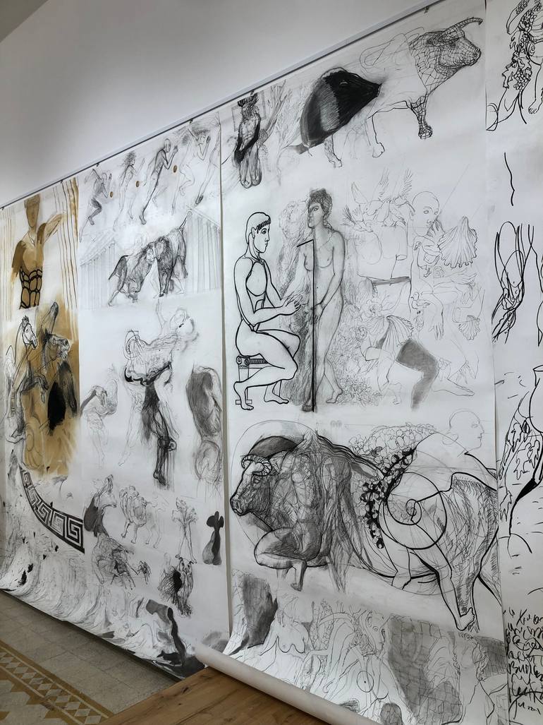 Original Figurative Body Drawing by Luminita Taranu