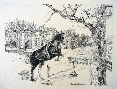 HORSE  (landscape in Frascati) thumb