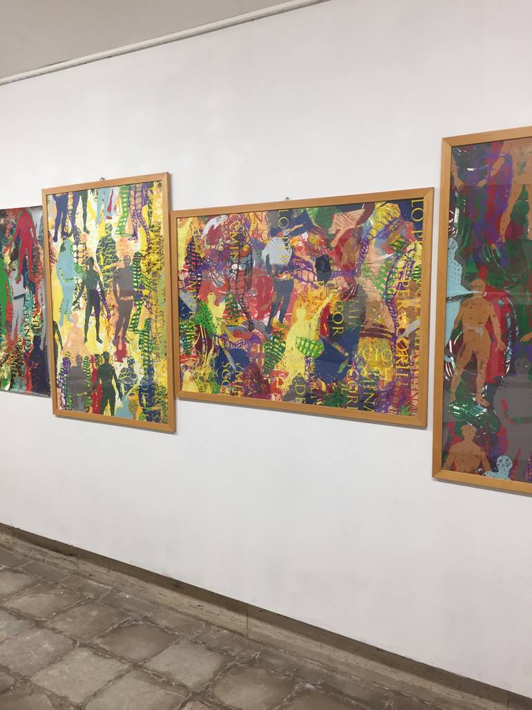 Original Modernism Abstract Painting by Luminita Taranu