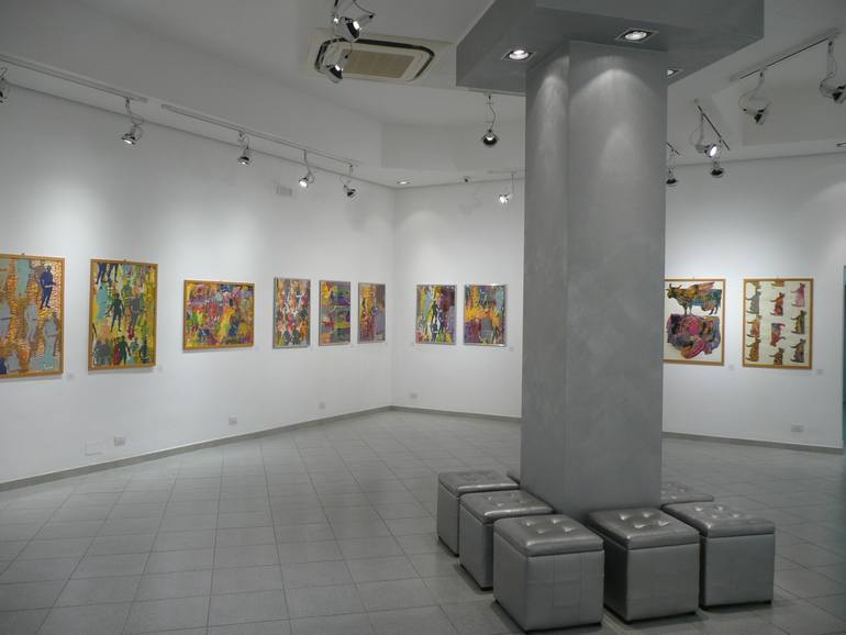 Original Modernism Abstract Painting by Luminita Taranu