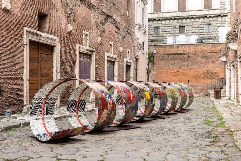 Original Conceptual People Sculpture by Luminita Taranu