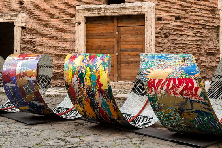 Original Conceptual People Sculpture by Luminita Taranu