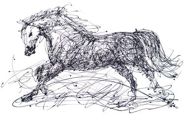 Original Horse Painting by Meridith Martens
