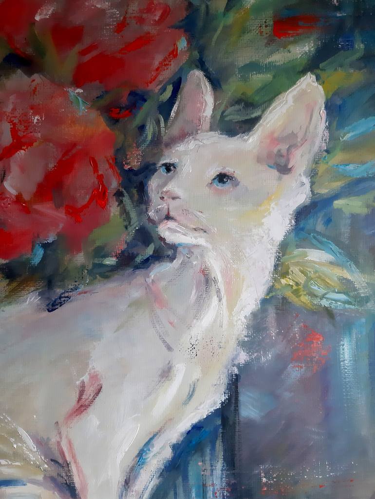 Original Impressionism Animal Painting by Yuliya Efremova