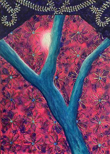 Original Expressionism Tree Paintings by Tiphanie Canada