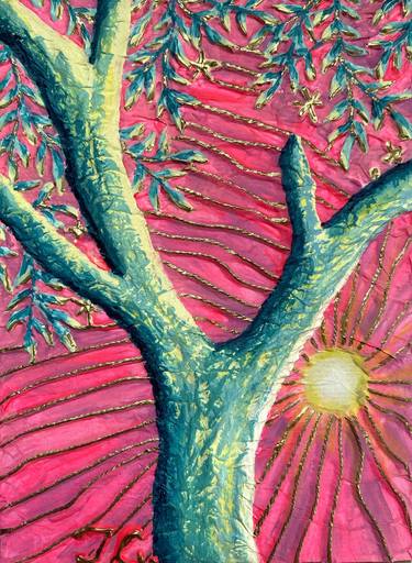Original Abstract Expressionism Nature Mixed Media by Tiphanie Canada