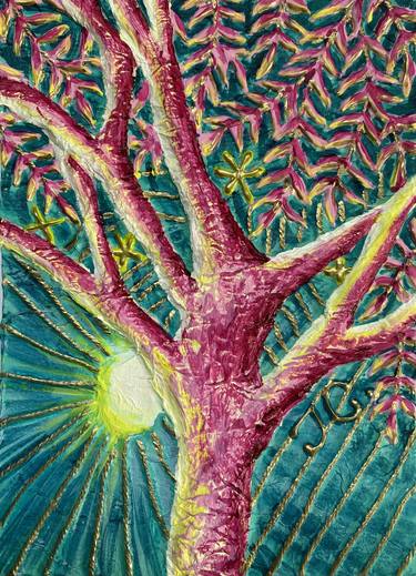 Original Abstract Expressionism Nature Mixed Media by Tiphanie Canada