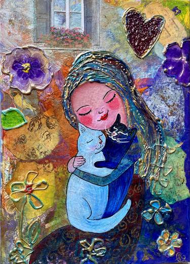 Print of Love Mixed Media by Anna Conversano