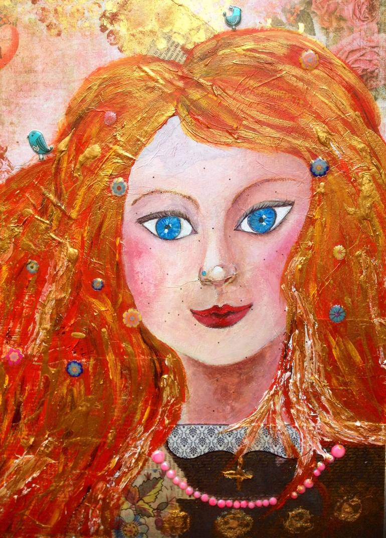 Summer girl Painting by Anna Conversano | Saatchi Art