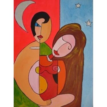 Original Cubism Love Paintings by Anna Conversano