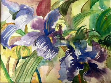 Print of Impressionism Floral Paintings by Anna Conversano
