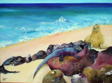 Original Expressionism Beach Paintings by Anna Conversano