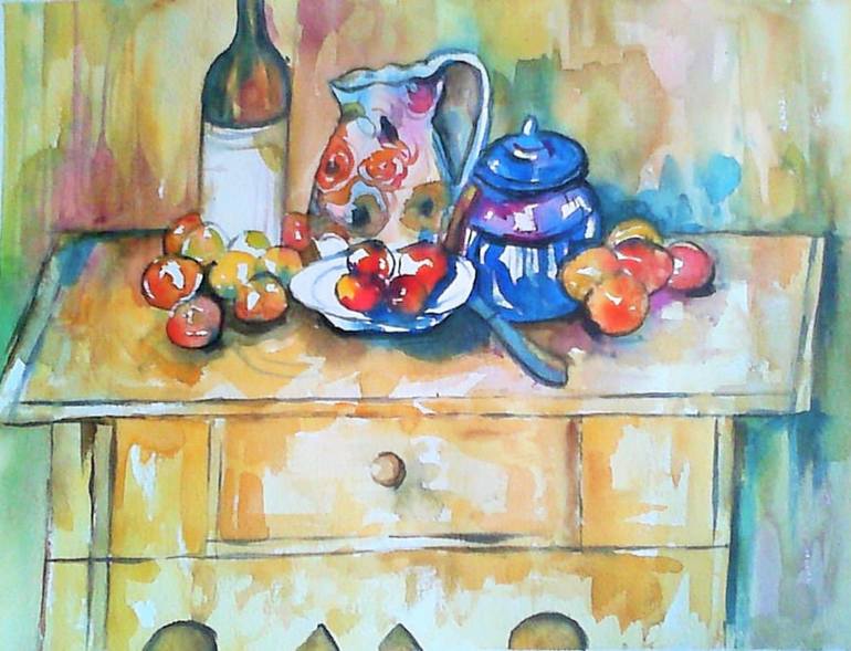 After Cezanne Painting by Anna Conversano | Saatchi Art