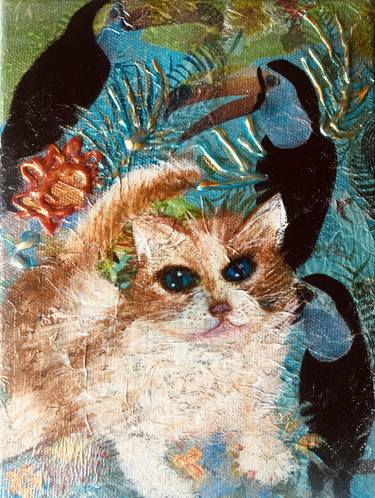 Print of Cats Paintings by Anna Conversano