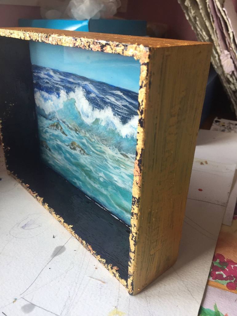 Original Impressionism Seascape Painting by Anna Conversano