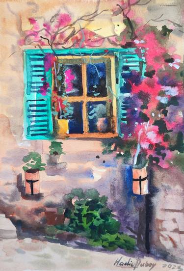 Original Impressionism Architecture Paintings by Nadiia DUBEY