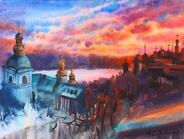 Copy of Sunset in the Kiev-Pechersk Lavra thumb