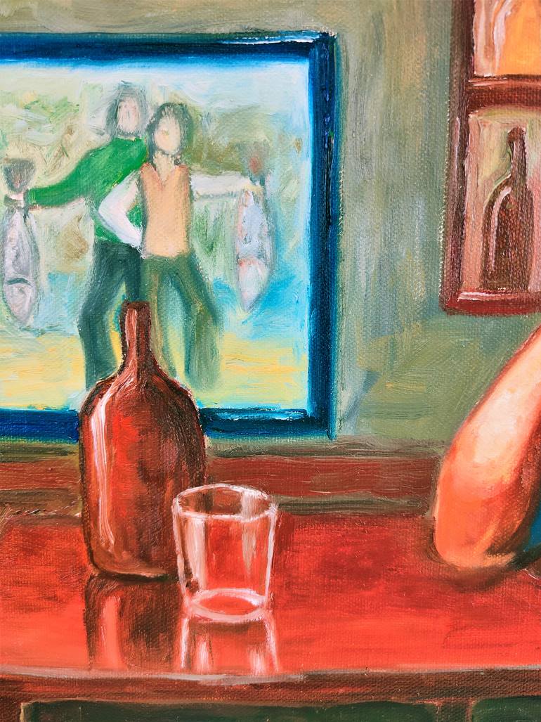 Original Fauvism People Painting by Albina Urbanek