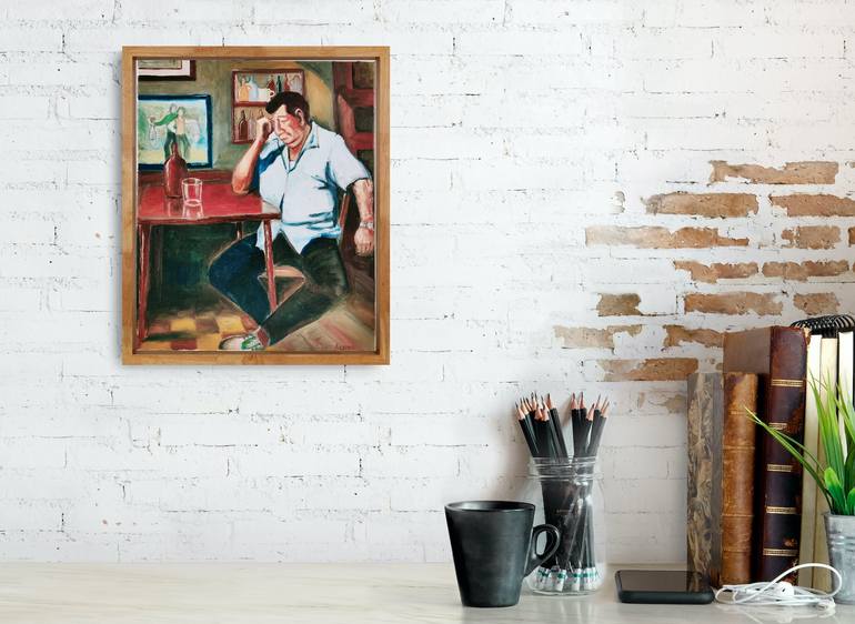 Original Fauvism People Painting by Albina Urbanek