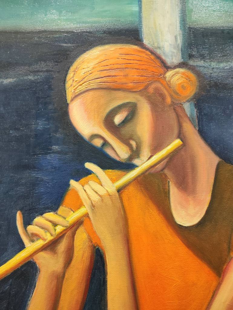 Original Abstract Music Painting by Albina URBANEK