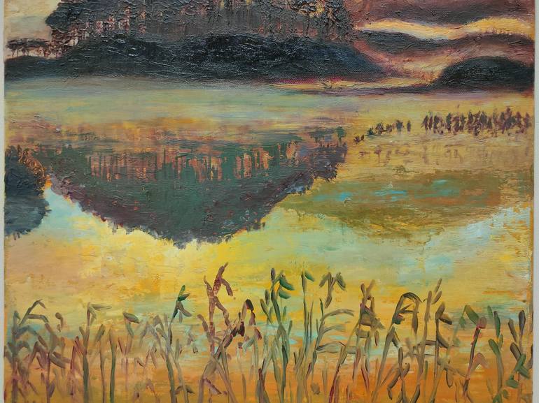 Original Landscape Painting by Albina URBANEK
