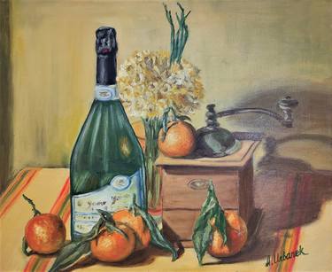 Original Figurative Still Life Paintings by Albina URBANEK