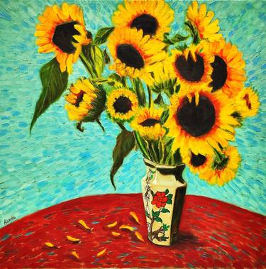 Original Contemporary Floral Painting by Albina Urbanek