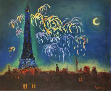 Original Contemporary Cities Painting by Albina Urbanek