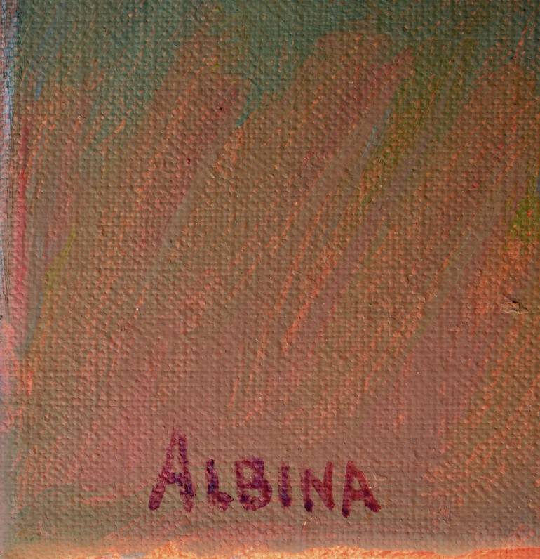 Original Abstract Rural life Painting by Albina URBANEK