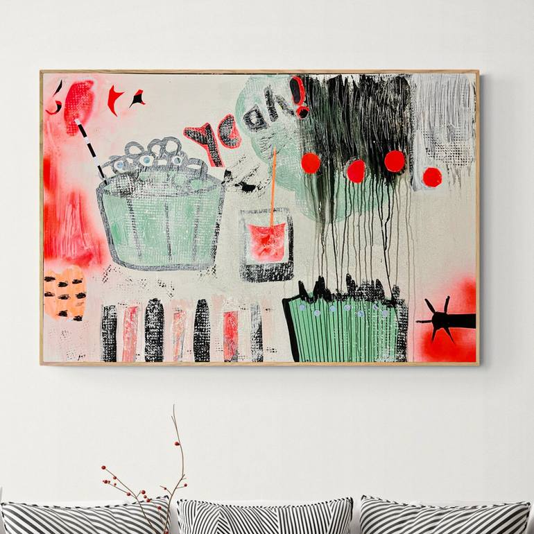 Original Abstract Painting by Karen and Simone Lehmann