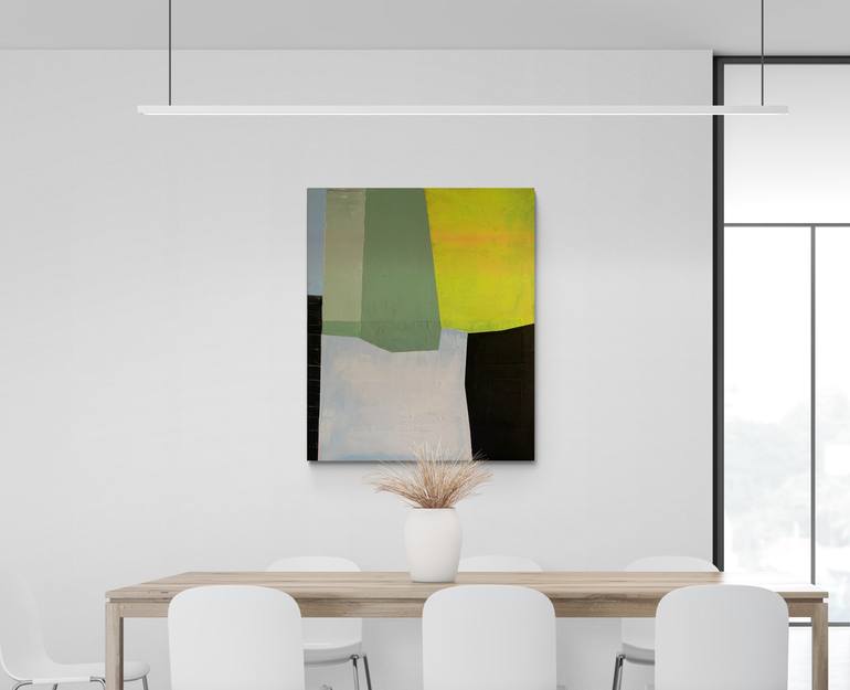 Original Geometric Abstract Painting by Karen and Simone Lehmann