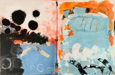 Original Abstract Paintings by Karen and Simone Lehmann