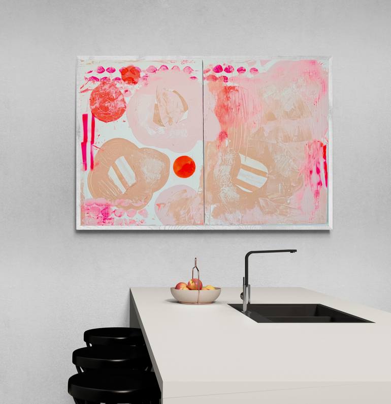 Original Street Art Abstract Painting by Karen And Simone Lehmann