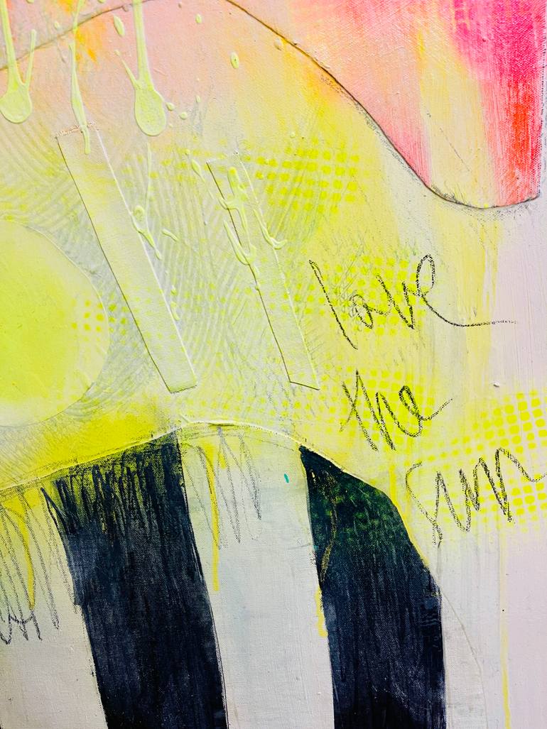 Original Pop Art Abstract Painting by Karen And Simone Lehmann