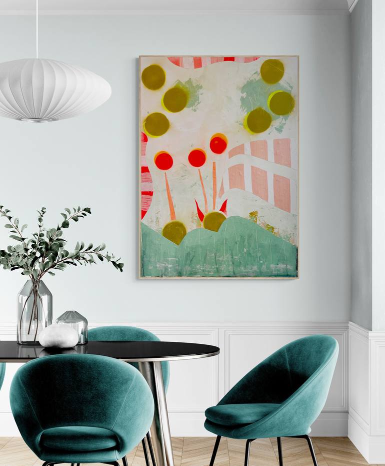 Original Abstract Expressionism Botanic Painting by Karen And Simone Lehmann