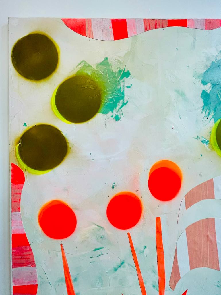 Original Abstract Expressionism Botanic Painting by Karen And Simone Lehmann