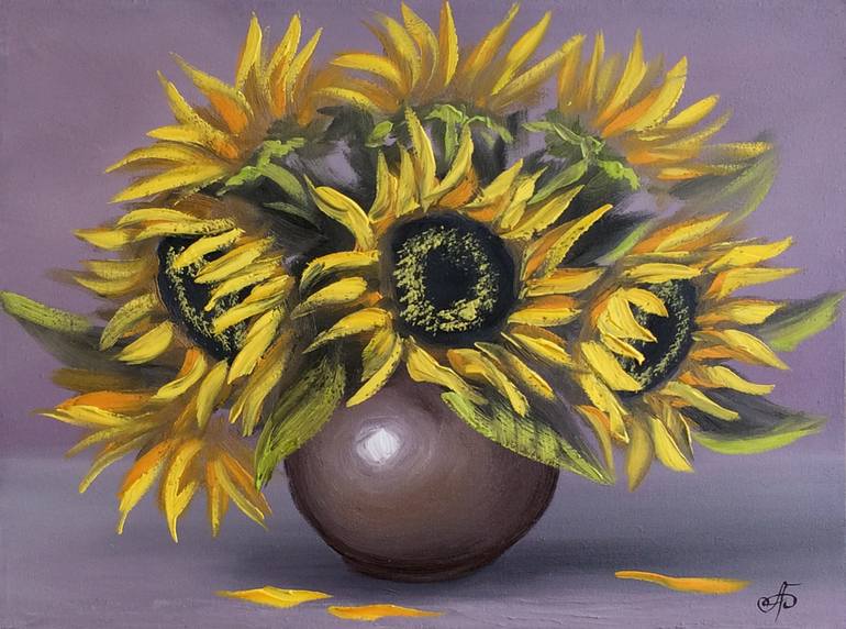 Original Impressionism Still Life Painting by Andrei Bagno