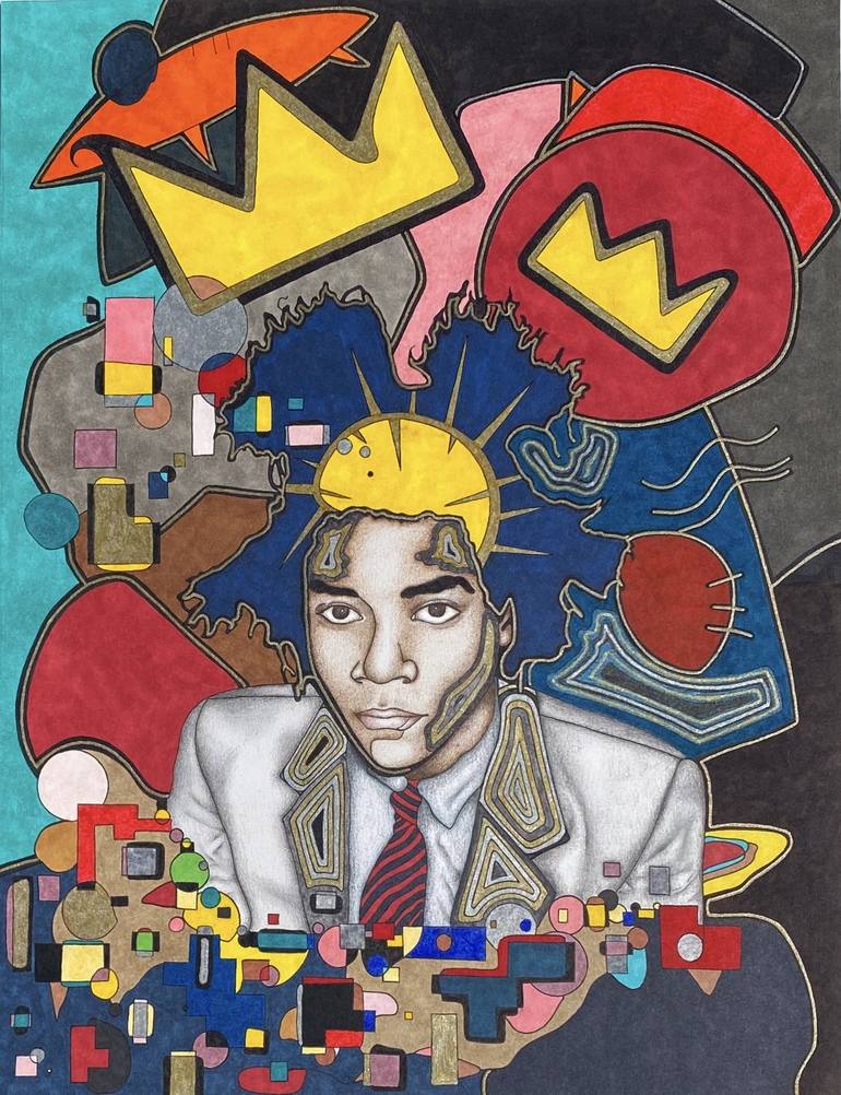 Basquiat Drawing by Amelia Shipman | Saatchi Art