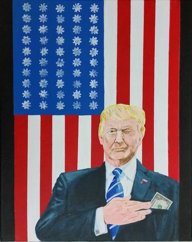Original Figurative Political Paintings by Kevin Francis Smith