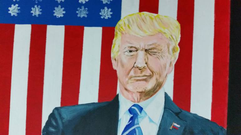 Original Figurative Political Painting by Kevin Francis Smith