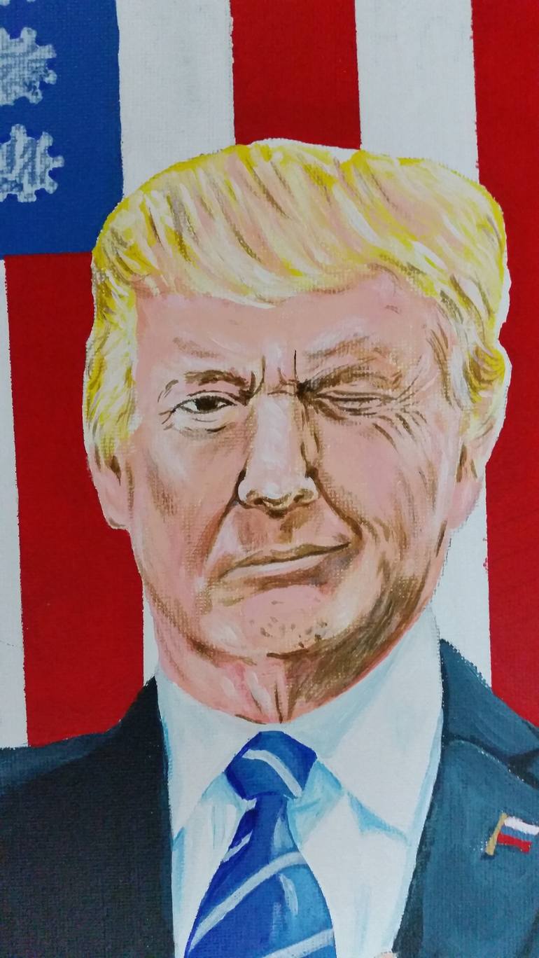 Original Figurative Political Painting by Kevin Francis Smith