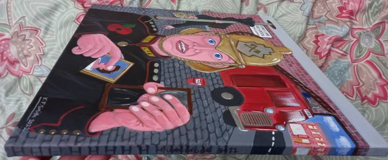 Original Figurative Pop Culture/Celebrity Painting by Kevin Francis Smith