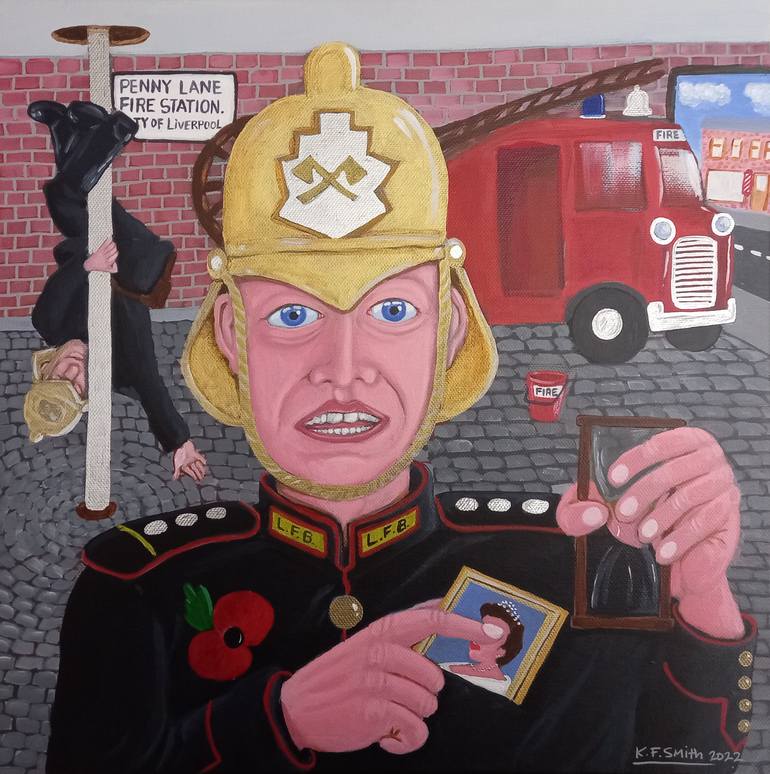 Original Figurative Pop Culture/Celebrity Painting by Kevin Francis Smith