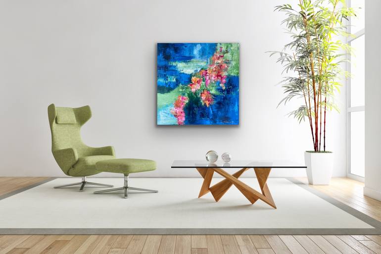 Original Abstract Expressionism Abstract Painting by Susanna B Long