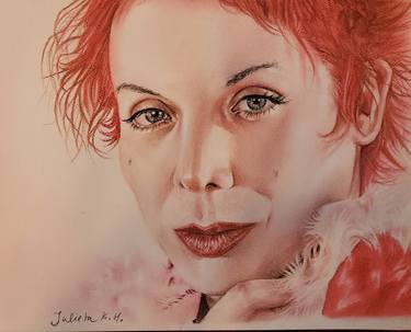 Original Portraiture Portrait Drawings by Julieta Hughes