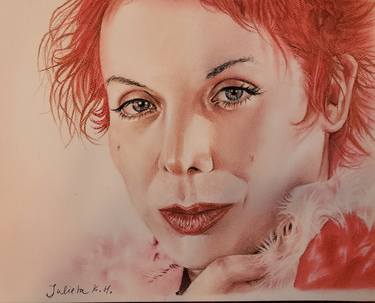 Original Portrait Drawing by Julieta Hughes