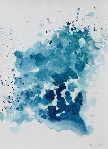 Original Abstract Water Paintings by Karen Messerer