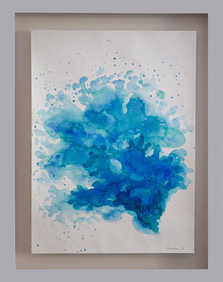 Original Abstract Water Painting by Karen Messerer