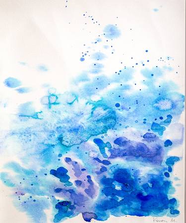 Original Abstract Water Paintings by Karen Messerer